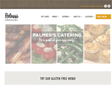 Tablet Screenshot of palmersdeliandmarket.com